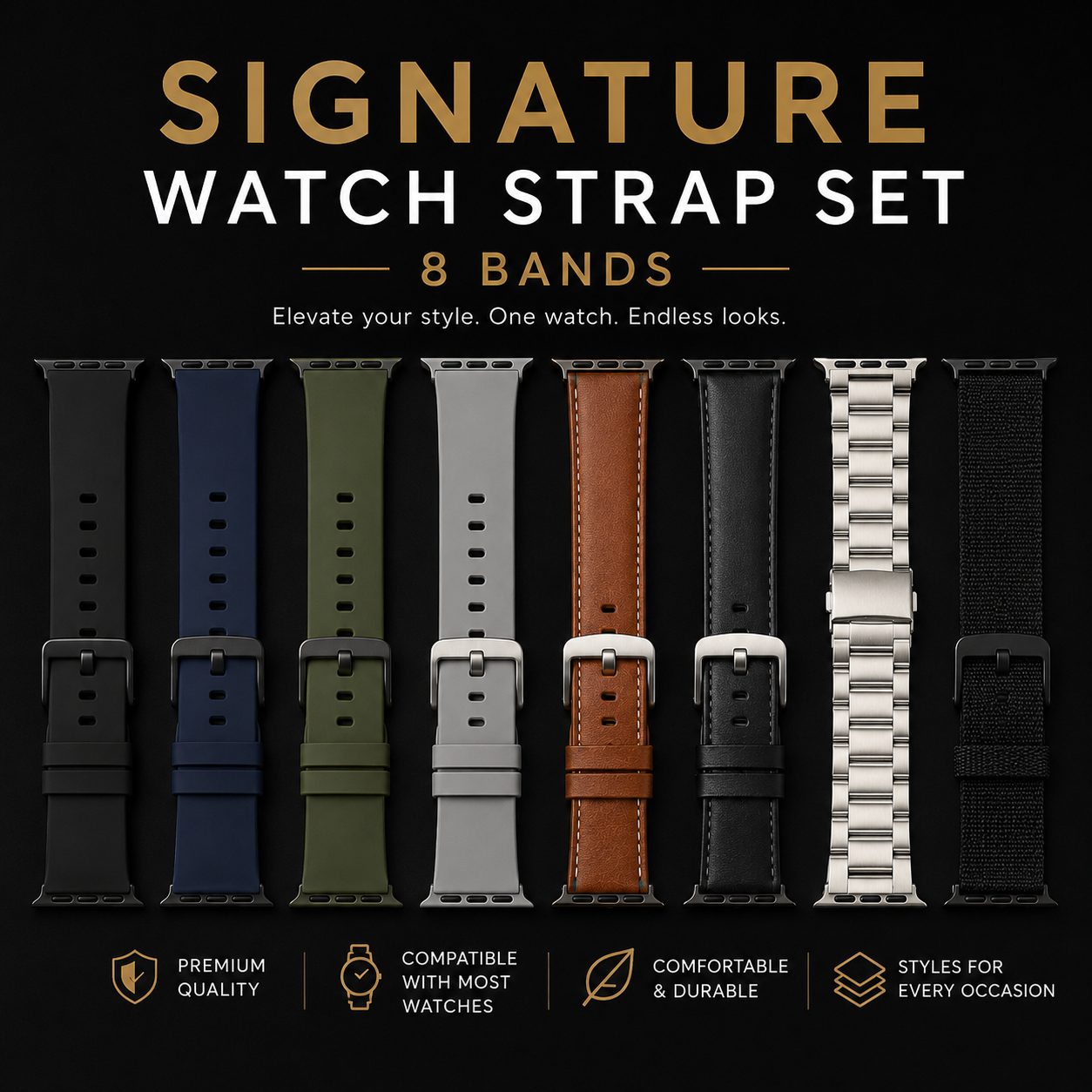 Signature Watch Strap Set — 8 Bands